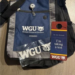 WGU Western Governors University Nursing Messenger bag bundle good condition